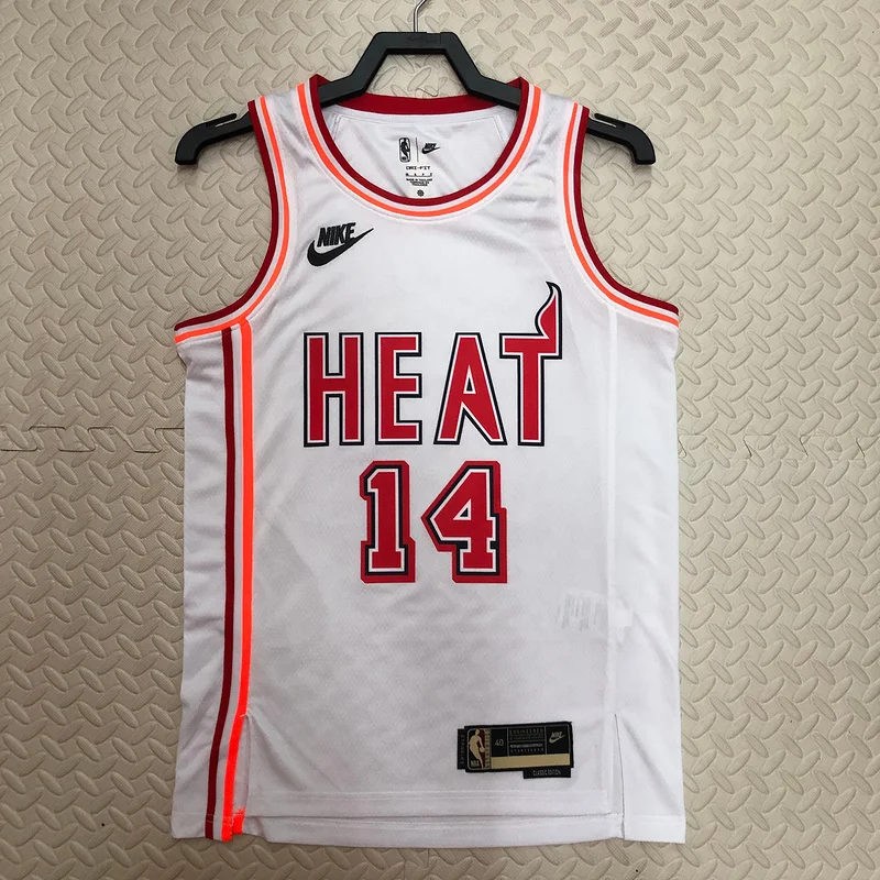 2023 SeasonNBA Miami Heat basketball jersey Retro #14 HERRO