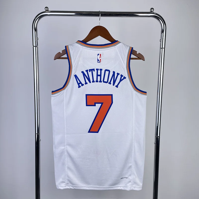 2023 New York Knicks Basketball Jersey White #7 ANTHONY