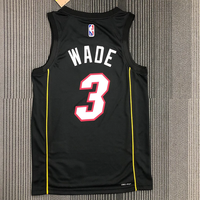 2022 Season NBA Miami Heat basketball jersey city version #3 WADE