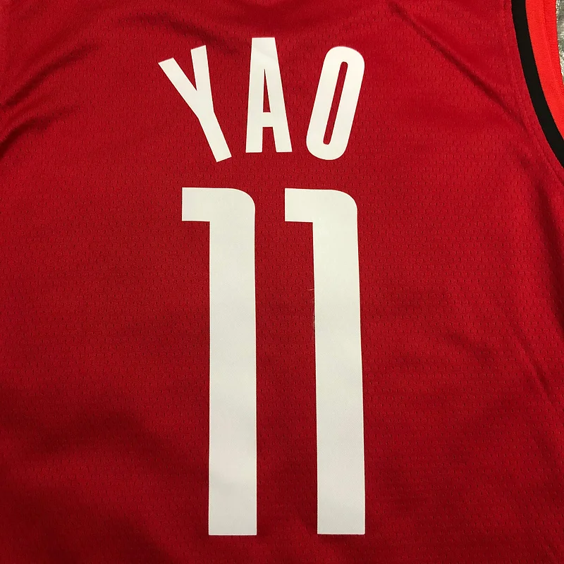 2021 Houston Rockets Basketball Jersey Red #11 YAO