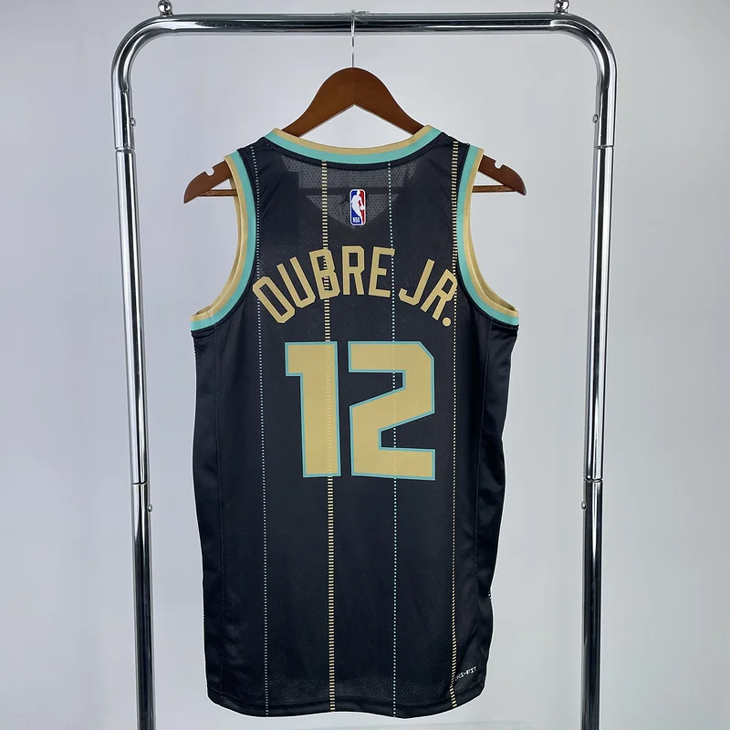 2023  Charlotte Hornets Basketball Jersey   city version #12  OUBRE JR