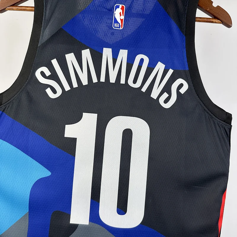 2024 Season Brooklyn Nets Basketball jersey city version #10 SIMMONS