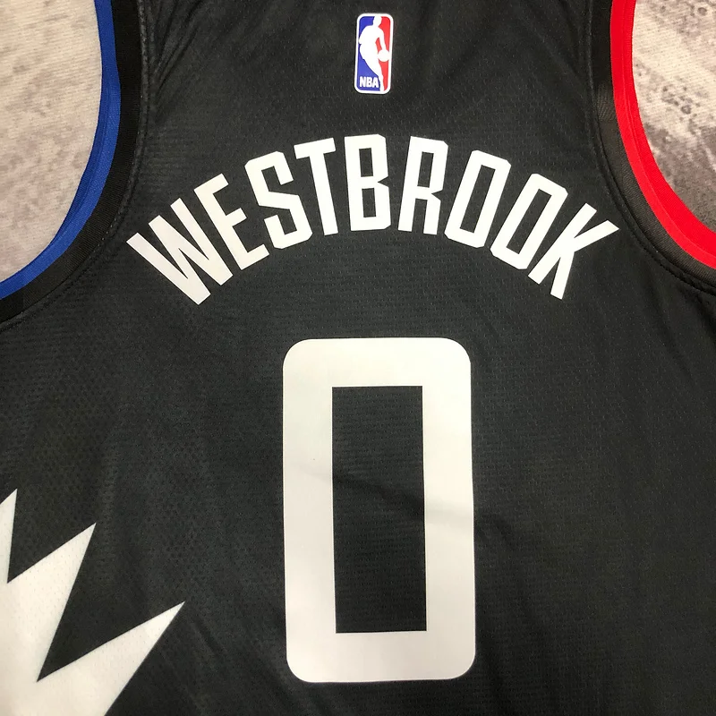 2023 Season   NBA Los Angeles Clippers Basketball jersey    trapeze  limited  #0     WESTBROOK