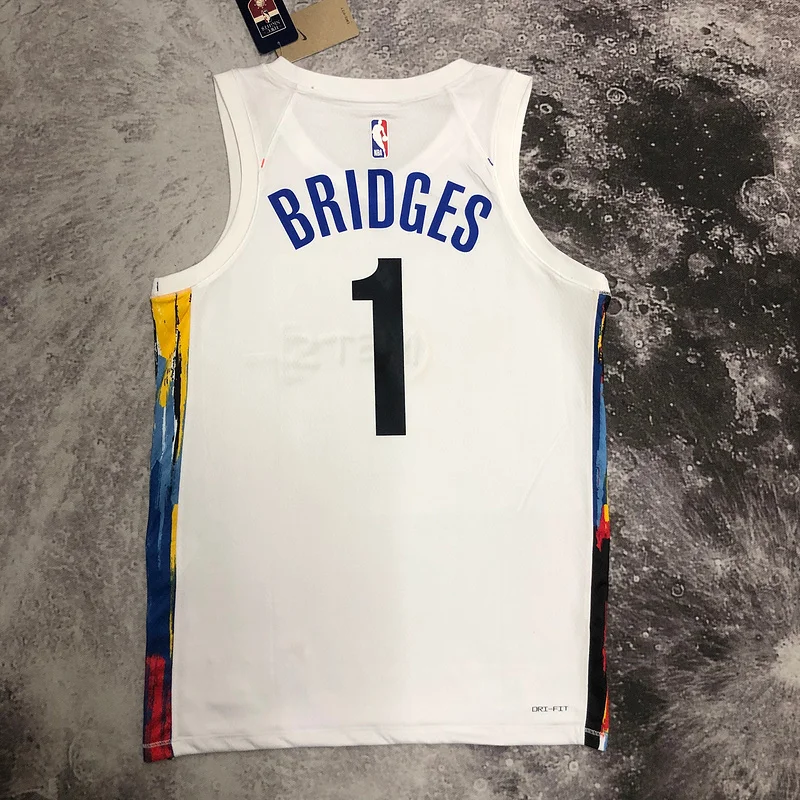 2023 Season Brooklyn Nets Basketball jersey city version #1 BRIDGES