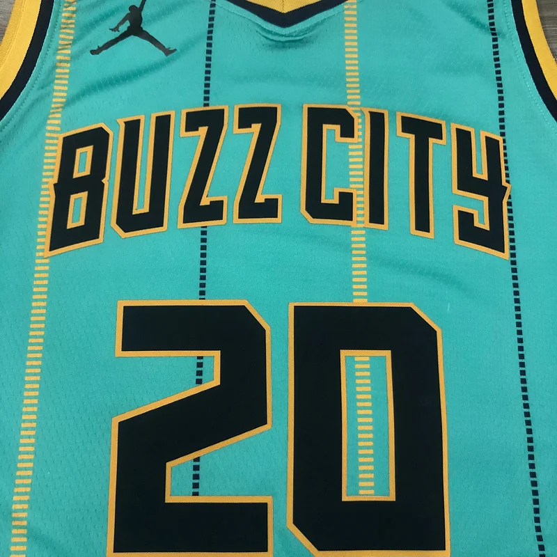 2021 Charlotte Hornets Basketball Jersey   city version Green #20  HAYWARD