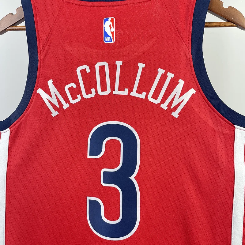 2024 New Orleans Pelicans Basketball jersey   trapeze  limited #3  McCOLLUM