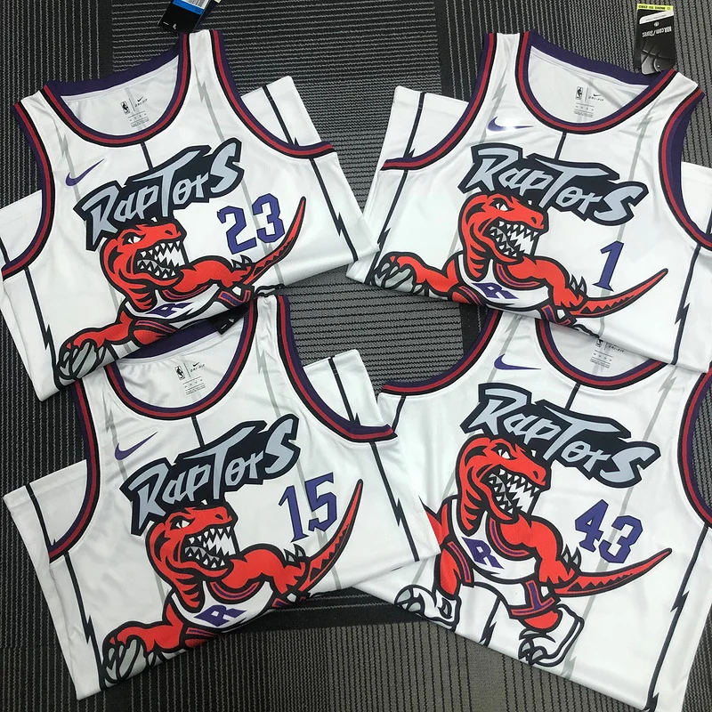 NBA Toronto Raptors Basketball Jersey Retro White #1 McGrady