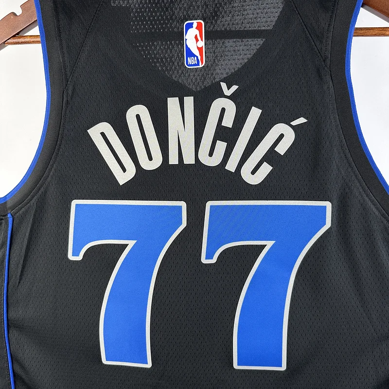 2024 Season NBA Dallas Mavericks basketball jersey city version #77 DONCIC