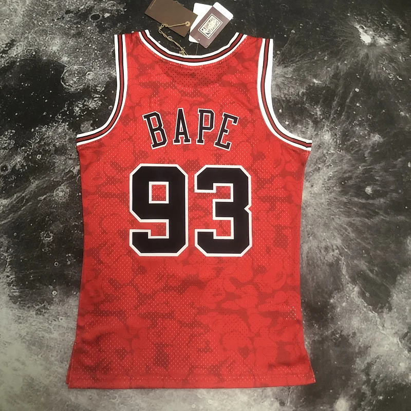 BAPE×M&N co-branded NBA Chicago Bulls Basketball jersey