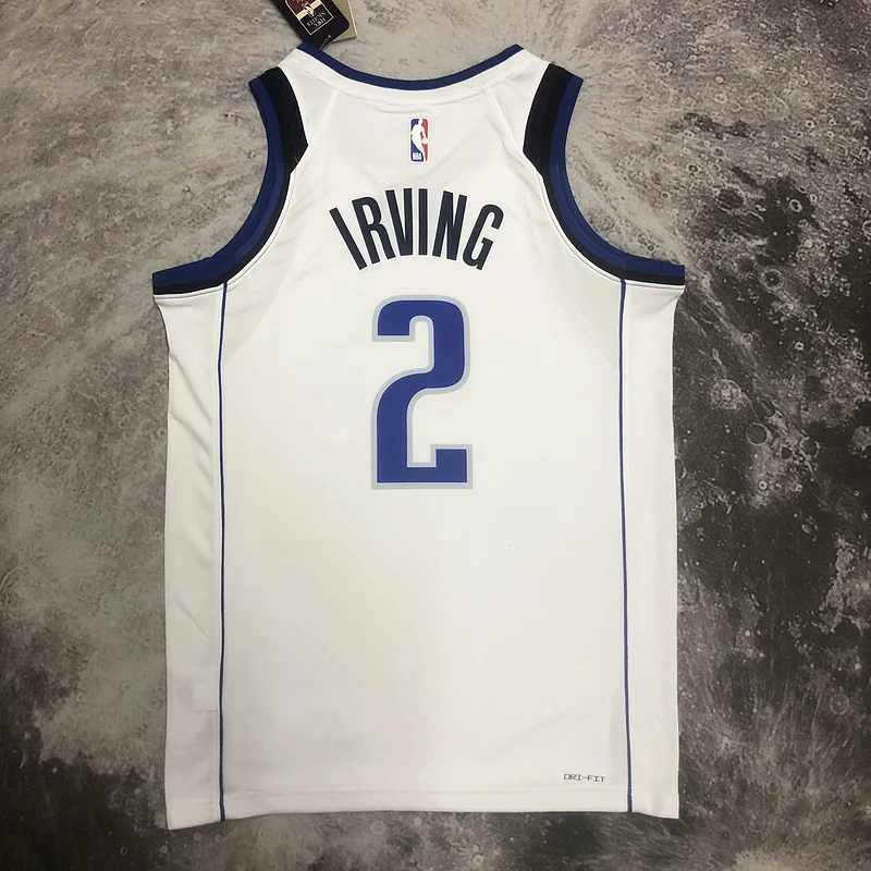 2023 Season NBA Dallas Mavericks basketball jersey White #2 IRVING