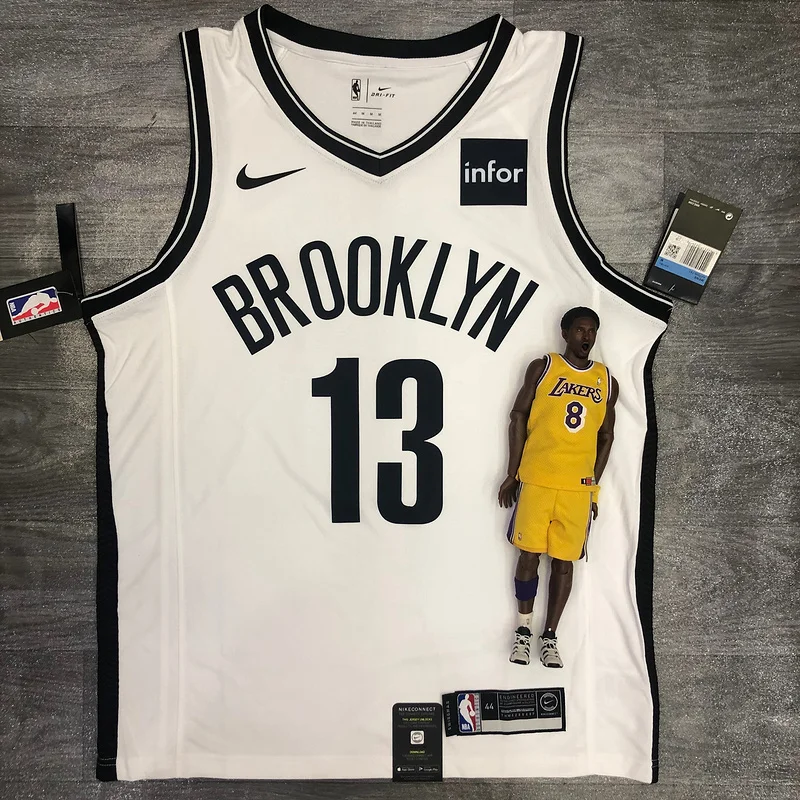 Brooklyn Nets Basketball jersey White #13 HARDEN