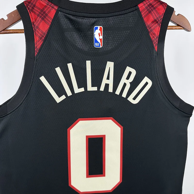 2024  Portland Trail Blazers Basketball Jersey   city version  #0   LILIARD