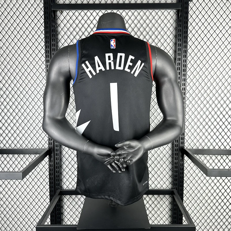 2023 Season   NBA Los Angeles Clippers Basketball jersey    trapeze  limited  #1    HARDEN