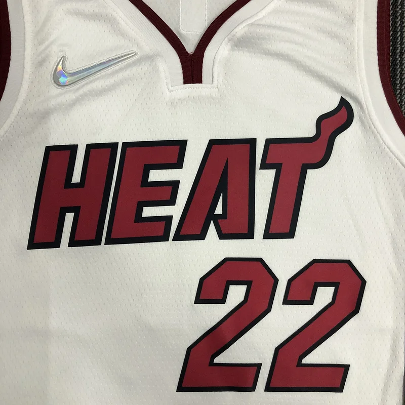 75th anniversary NBA Miami Heat basketball jersey White #22 BUTLER