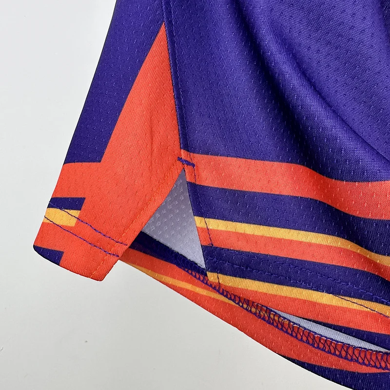 2024 Season NBA Phoenix Suns Basketball Aawy Purple Shorts