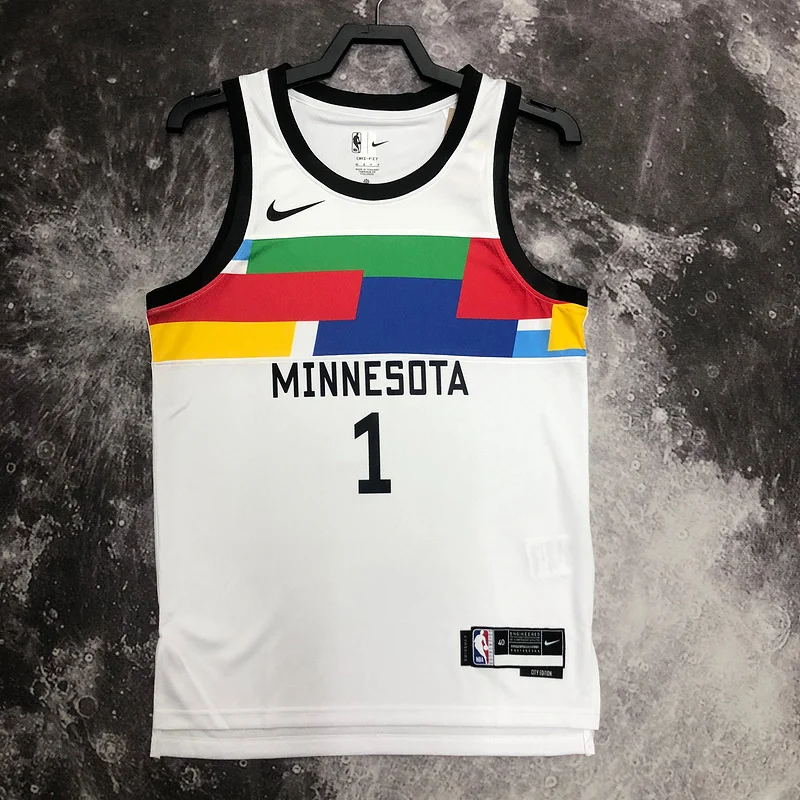 2023 Minnesota Timberwolves Basketball Jersey city version #1 EDWARDS