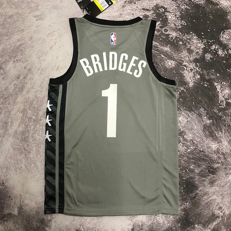 Brooklyn Nets Basketball jersey Flyer style limited #1 BRIDGES