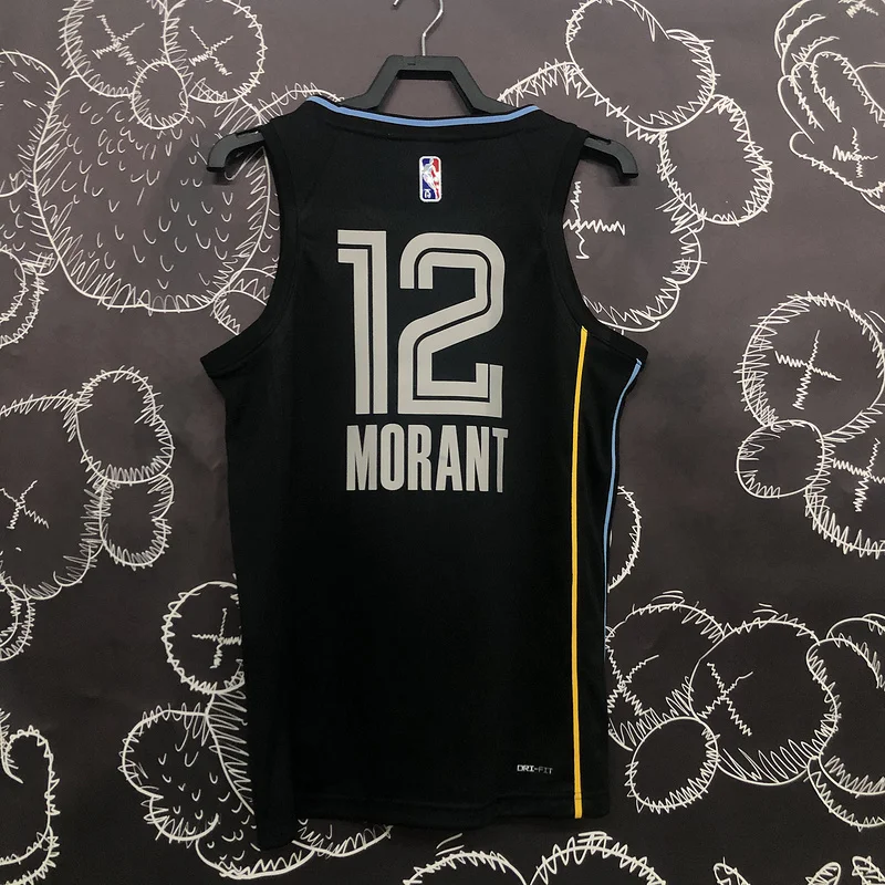 NBA Memphis Grizzlies Basketball JerseyHonor version #12 MORANT