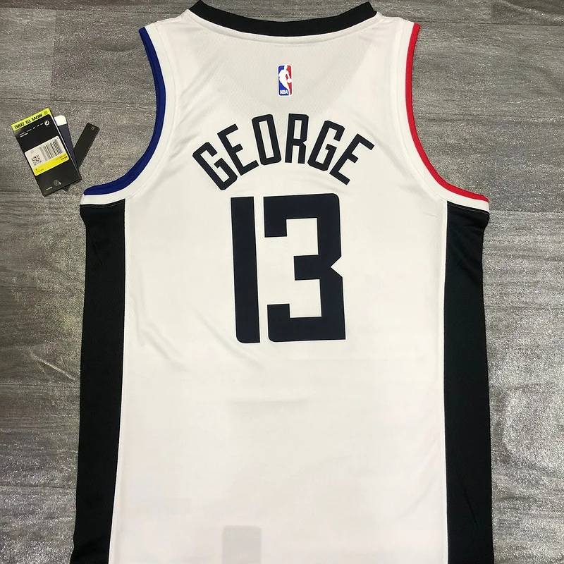 2020 Season NBA Los Angeles Clippers Basketball jersey  Latin  city version   White  #13  GEORGE