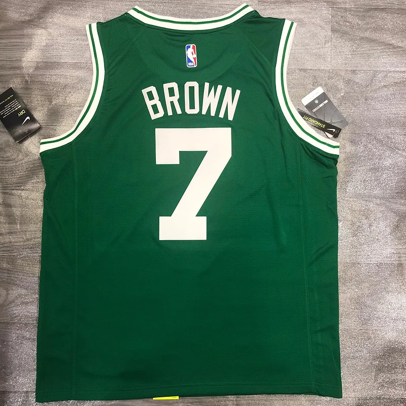 NBA Boston Celtics Basketball Jersey Retro Green #7 BROWN