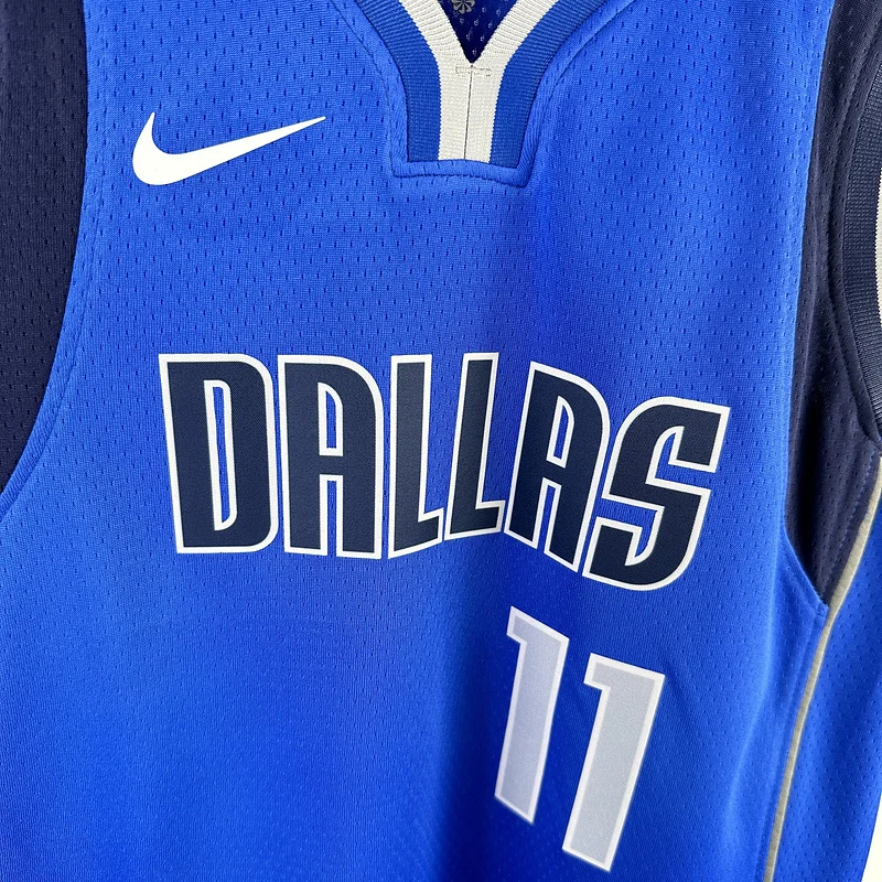 Youth kids Basketball Jersey Dallas Mavericks Blue #11 IRVING