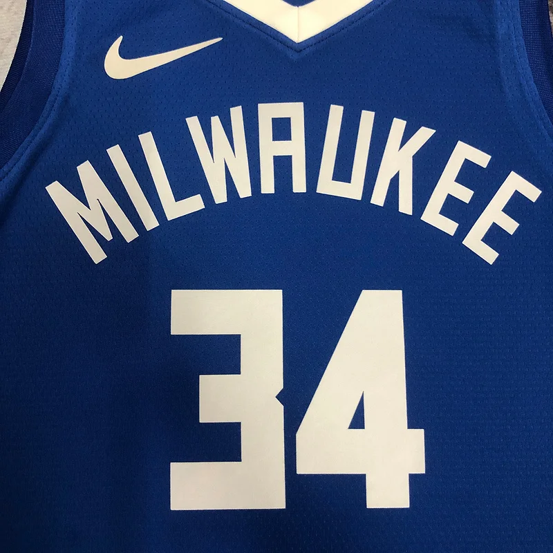 2023 Season NBA Milwaukee Bucks Basketball jersey city version #34