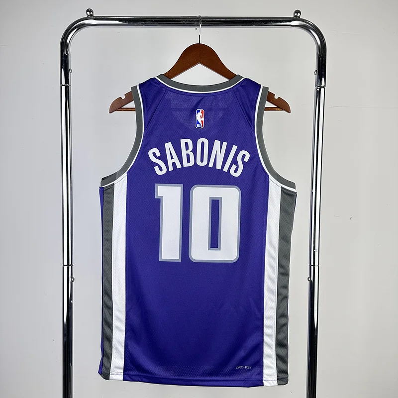 2023 Sacramento Kings Basketball Jersey Aawy Purple #10 SABONIS