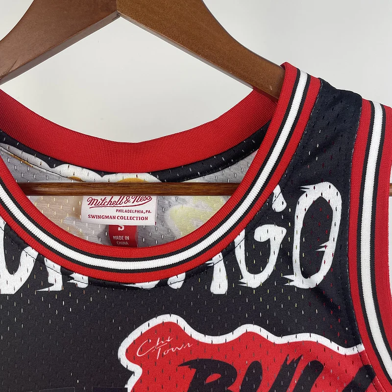 MN Hot Print Retro NBA Chicago Bulls Basketball jersey 1997 1998 Season #23 Jordan