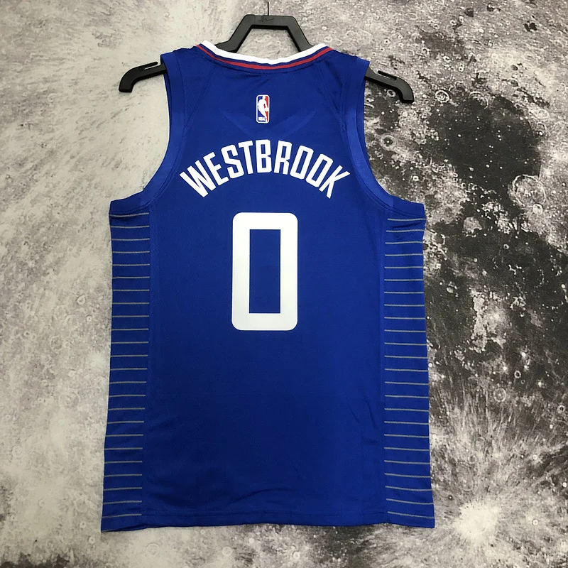 NBA Los Angeles Clippers Basketball jersey   limited   Blue  #0    WESTBROOK