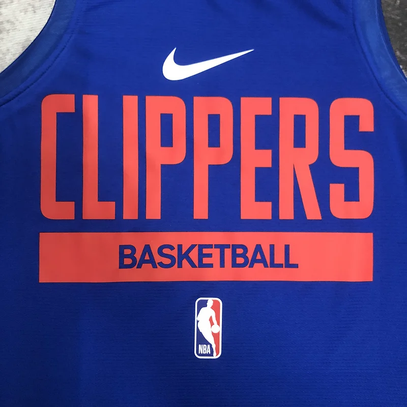 2023 Season   NBA Los Angeles Clippers Basketball jersey   Blue  training vest