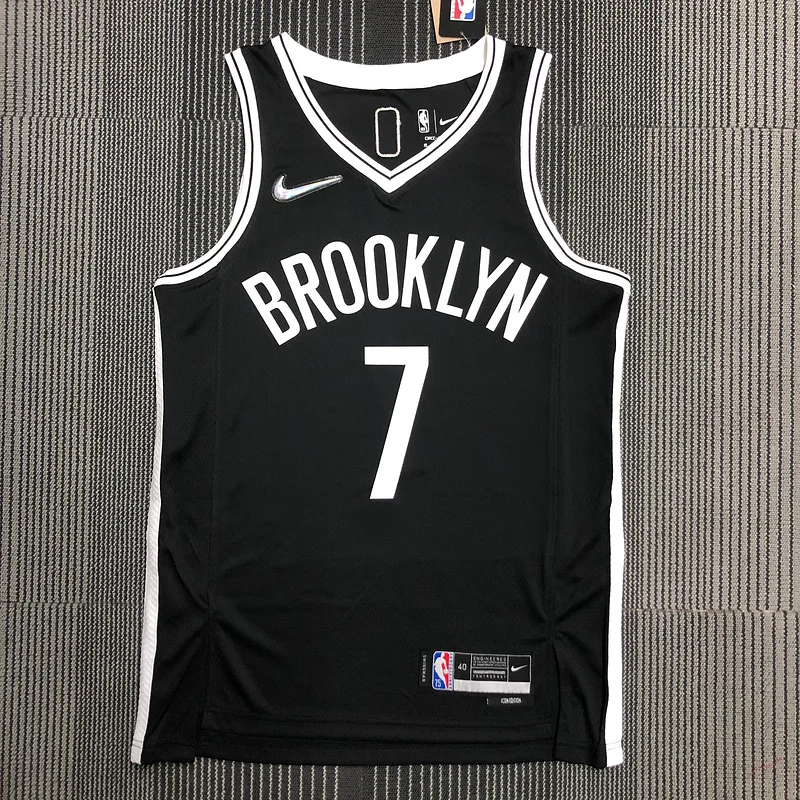 75th anniversary Brooklyn Nets Basketball jersey Black #7 DURANT