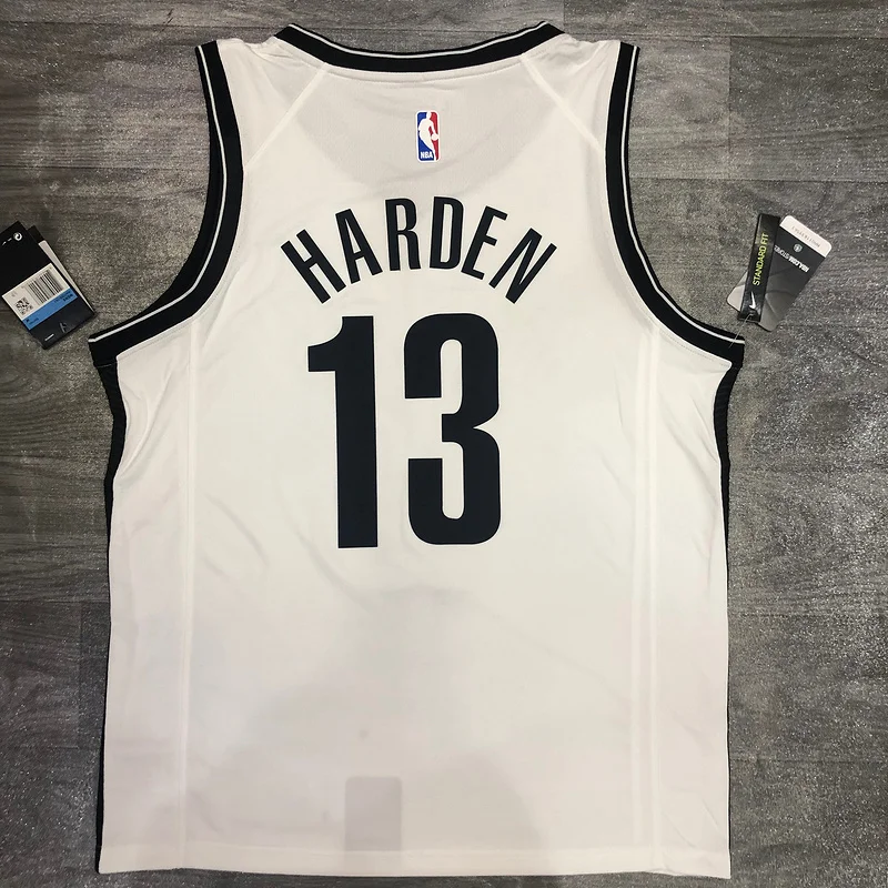 Brooklyn Nets Basketball jersey White #13 HARDEN