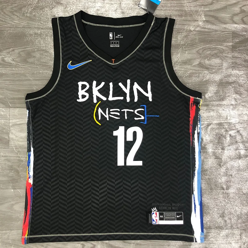 2021 Season Brooklyn Nets Basketball jersey city version graffiti style #12 HARRIS