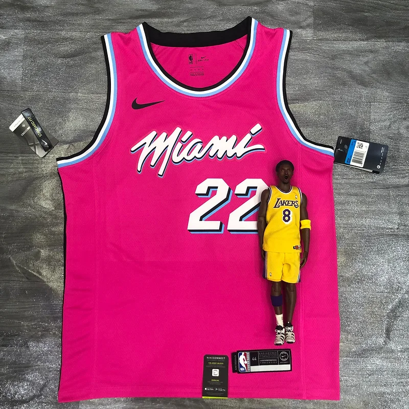 NBA Miami Heat basketball jersey round neck Pink #22 BUTLER