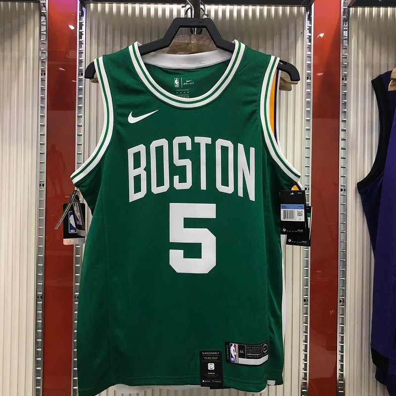 NBA Boston Celtics Basketball Jersey Retro Green #5 GARNETT