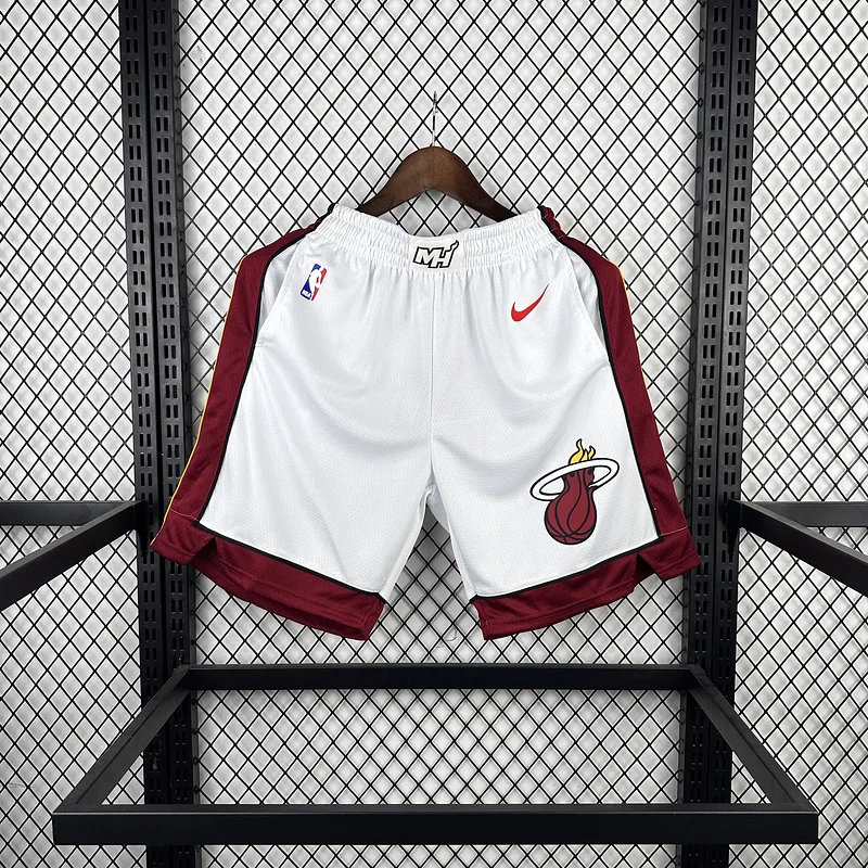 NBA Miami Heat basketball jersey Home White Shorts