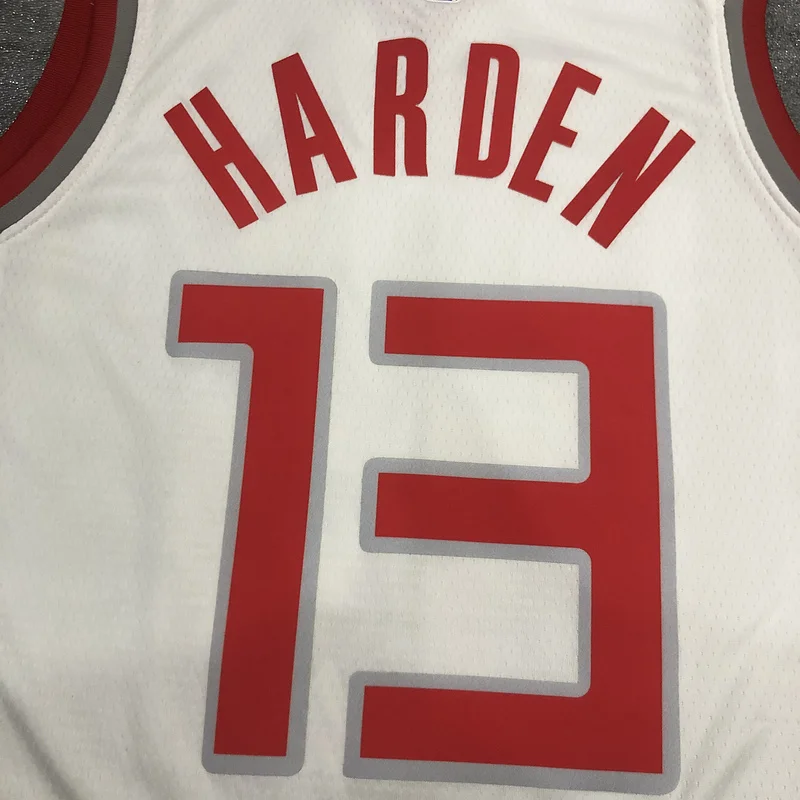 2020 Houston Rockets Basketball Jersey city version White #13 HARDEN