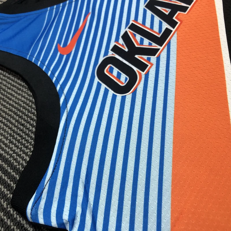 NBA Oklahoma City Thunder Basketball Jersey city version #3 PAUL