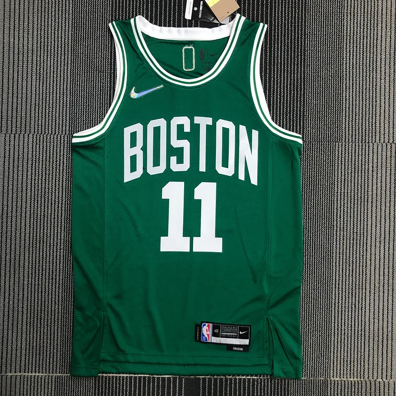 75th anniversary NBA Boston Celtics Basketball Jersey Green #11 IRVING