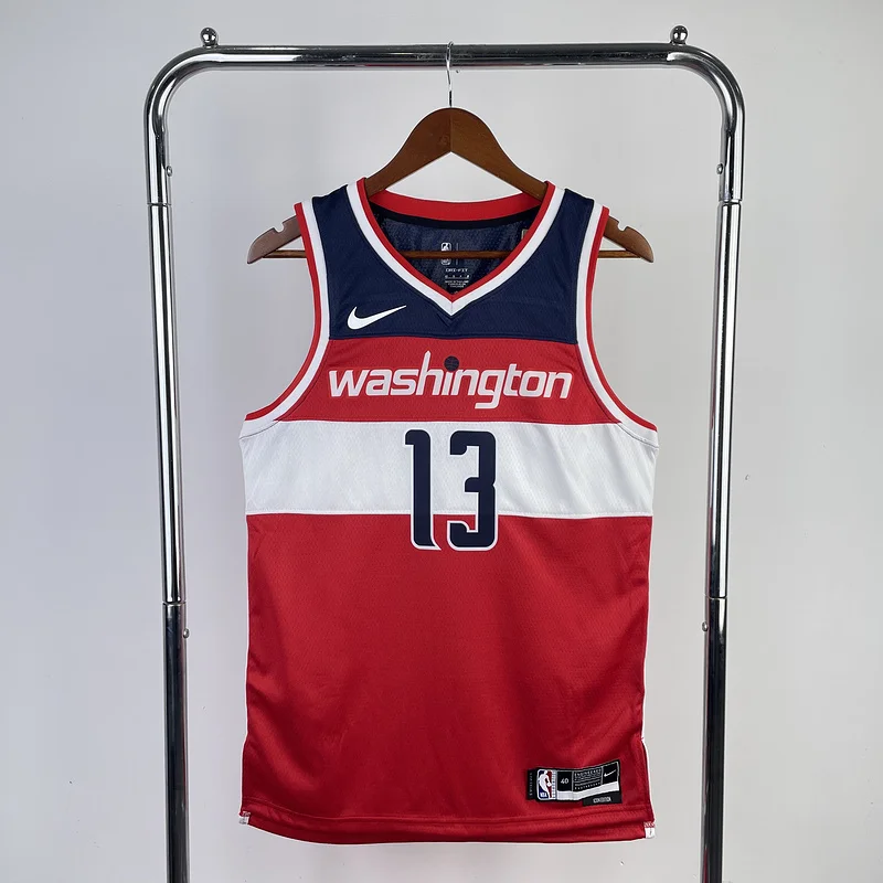 2023  Washington Wizards Basketball Jersey   Aawy   Red  #13 POOLE