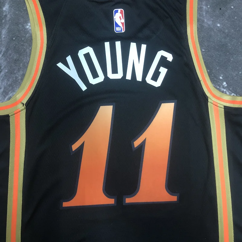 2023 Season NBA Atlanta Hawks Basketball Jersey city version #11 YOUNG