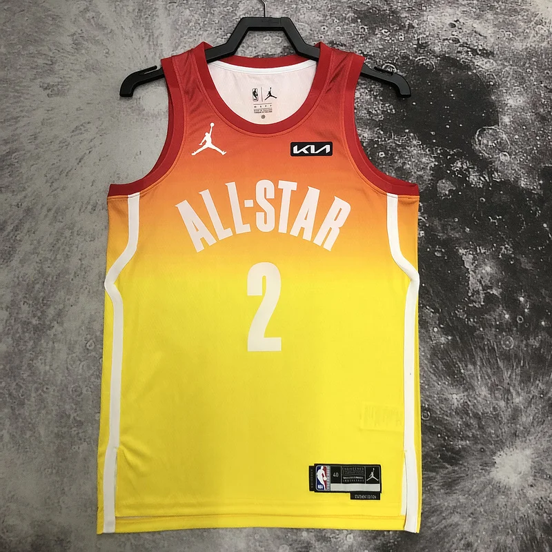 2023 All-Star NBA Oklahoma City Thunder Basketball Jersey yellow #2 GILGEOUS ALEXANDER