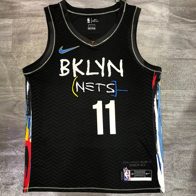 2021 Season Brooklyn Nets Basketball jersey city version Graffiti model #11 IRVING