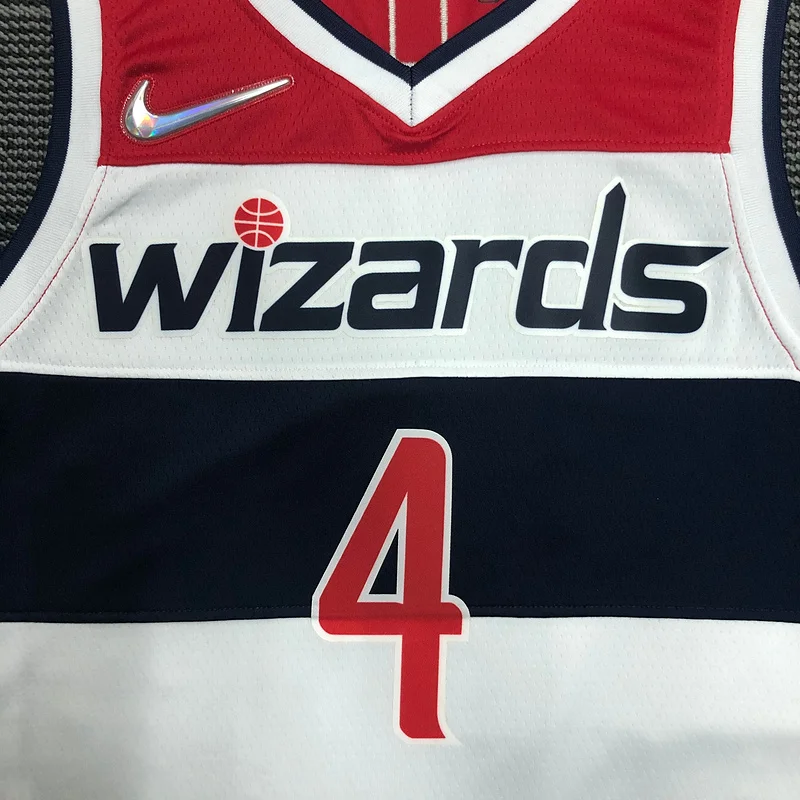 75th anniversary Washington Wizards Basketball Jersey White #4  WESTBROOK