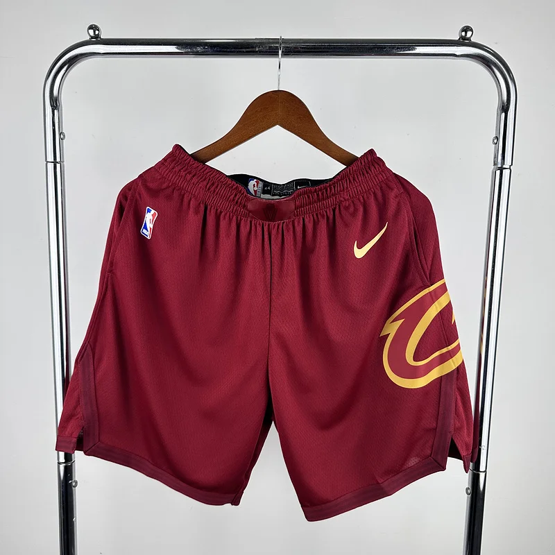 2023 Cleveland Cavaliers Basketball Aawy Red Shorts