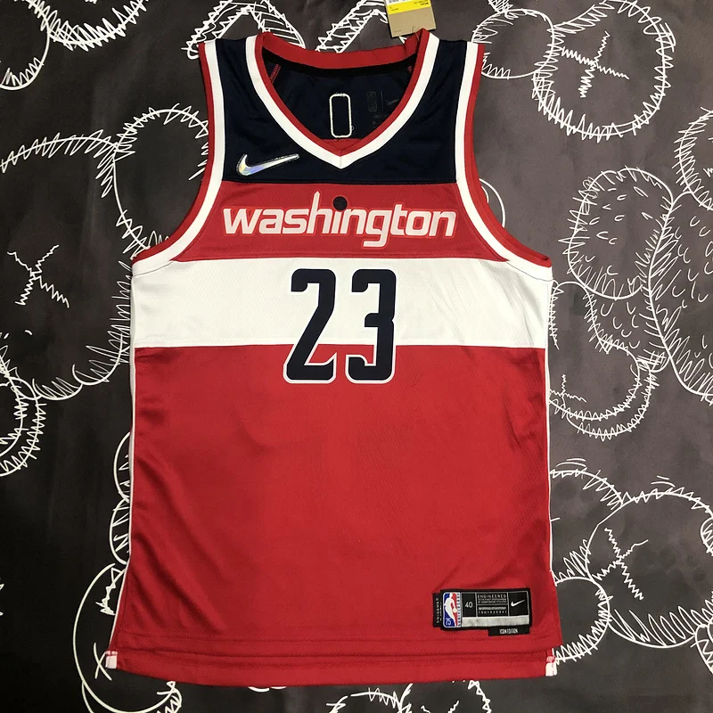 75th anniversary Washington Wizards Basketball Jersey Red #23 JORDAN