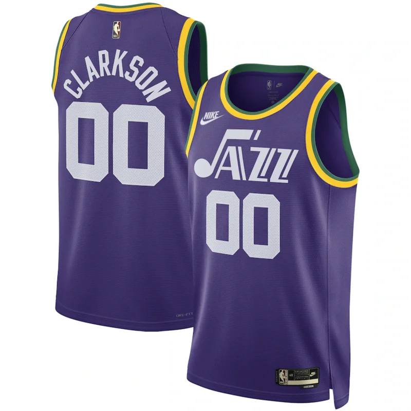 2024 Utah Jazz Basketball Jersey Retro #00 CLARKSON