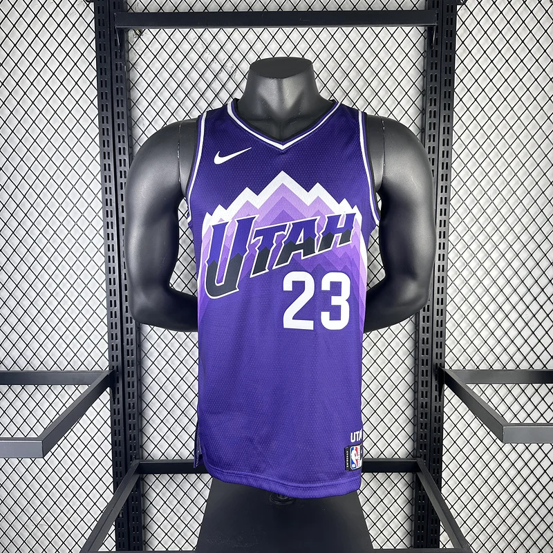 2024 Utah Jazz Basketball Jersey city version #23 MARKKANEN