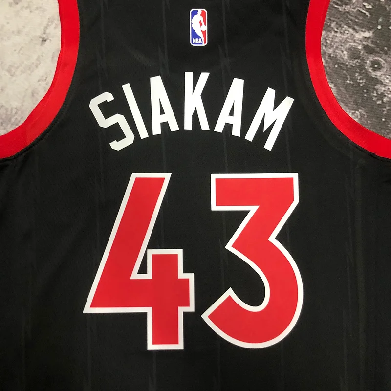 2023 NBA Toronto Raptors Basketball Jersey trapeze limited #43 SIAKAM