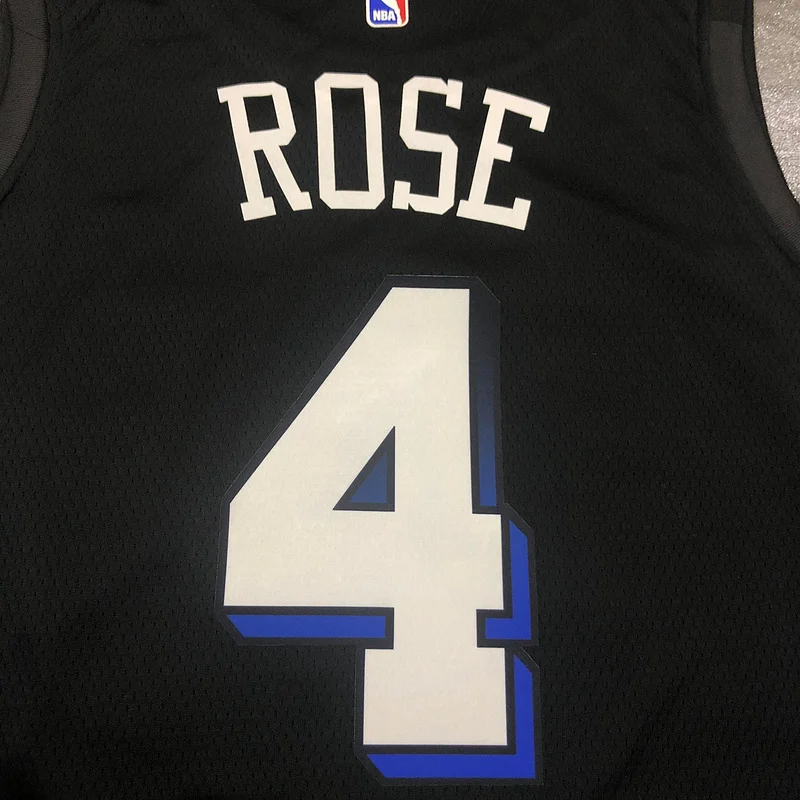 2021 New York Knicks Basketball Jersey city version #4 ROSE